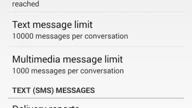 Screenshot von SMS Messaging (AOSP) 2