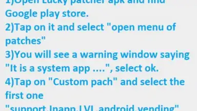 Screenshot von Lucky Patcher Tips 3