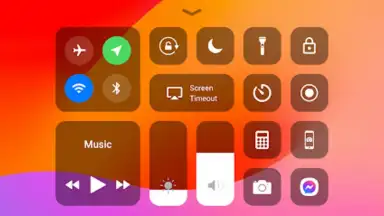 Screenshot von Control Center iOS 17 1