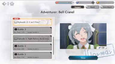 Screenshot von DanMachi BATTLE CHRONICLE 7
