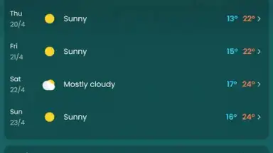 Screenshot von Clima – Weather Forecast 7