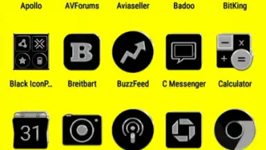 Screenshot von Black Icon Pack Free 7