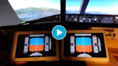 Screenshot von Flightgear PFD 1