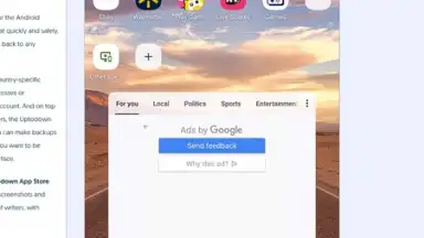 Screenshot von Opera Browser 5