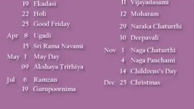 Screenshot von Telugu 2016 Calendar 2