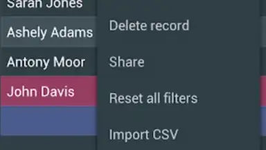 Screenshot von MobiDB Project Management 7