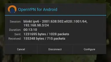 Screenshot von OpenVPN 10