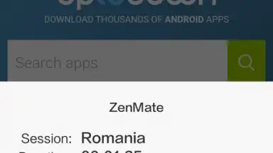 Screenshot von ZenMate 1