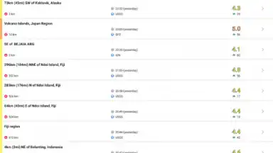 Screenshot von Earthquake+ 5