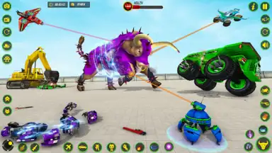 Screenshot von Bull Robot Car Game: Robot Game 2