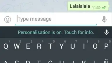 Screenshot von Android L Keyboard 4