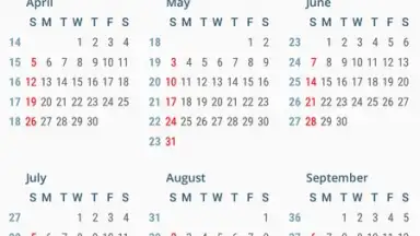 Screenshot von aCalendar 1