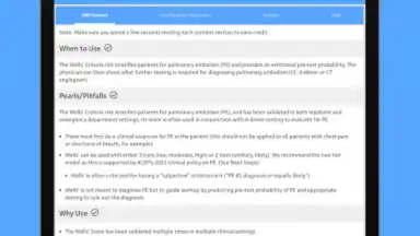 Screenshot von MDCalc Medical Calculator 4
