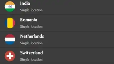 Screenshot von Aman VPN 5
