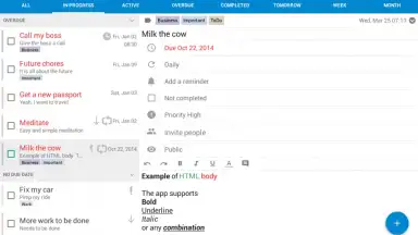 Screenshot von Tasks & Notes 5