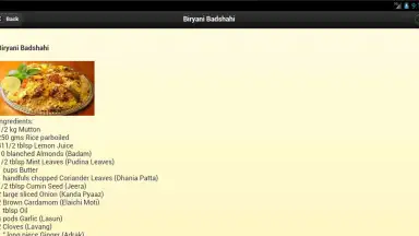 Screenshot von Mughlairecipes 11
