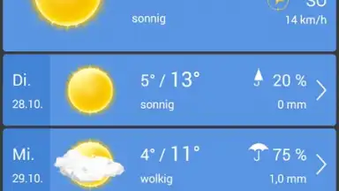 Screenshot von weather24 14