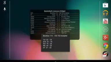 Screenshot von Basketball Livescore Widget 18