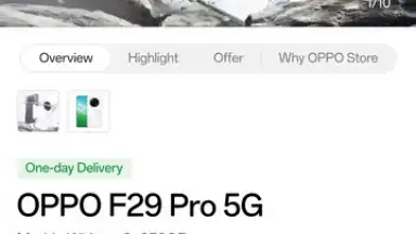 Screenshot von OPPO Store 9