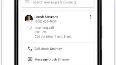 Screenshot von Google Voice 4