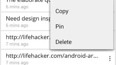 Screenshot von Clipboardr 2