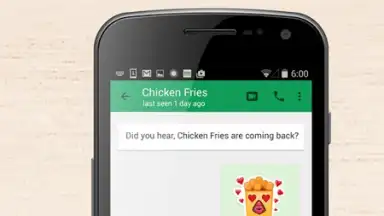 Screenshot von Chicken Fries Keyboard 2