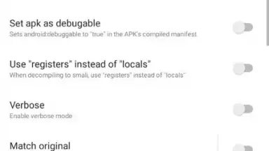 Screenshot von Apktool M 8