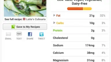 Screenshot von Recipes & Nutrition 3