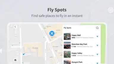 Screenshot von DJI Fly 1