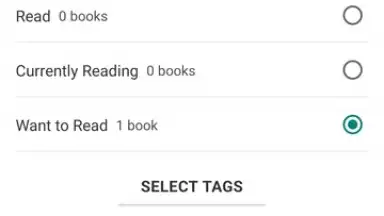 Screenshot von Goodreads 12