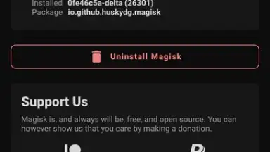 Screenshot von Magisk Delta 1