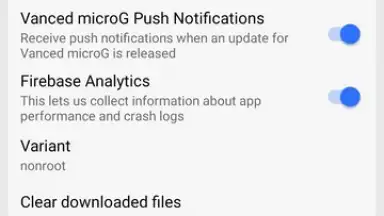 Screenshot von Vanced microG 4
