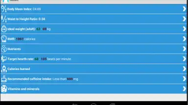 Screenshot von Калькулятор здоровья 3