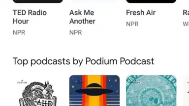 Screenshot von Google Podcasts 3