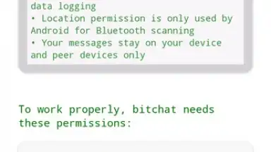 Screenshot von bitchat 8