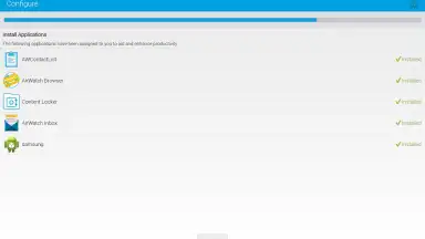 Screenshot von AirWatch Agent 8