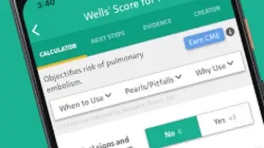 Screenshot von MDCalc Medical Calculator 2