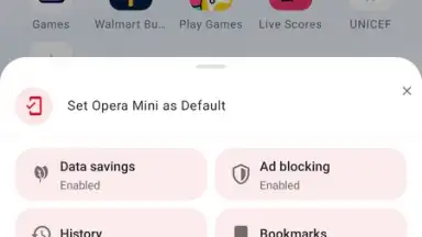 Screenshot von Opera Mini 19