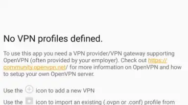 Screenshot von OpenVPN 1