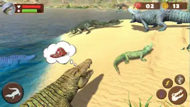Screenshot von Wild Crocodile Family Sim Game 5