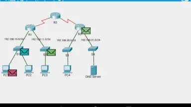 Screenshot von Cisco Packet Tracer Mobile 1