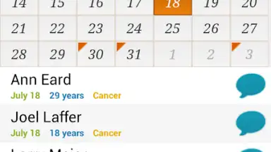Screenshot von Birthday Calendar Free 8