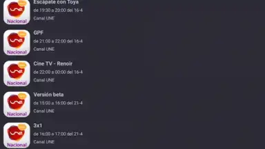Screenshot von UNE: TV 6