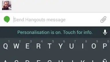 Screenshot von Android L Keyboard 3