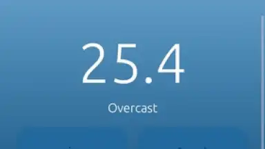 Screenshot von WeatherApp 2