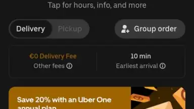 Screenshot von Uber Eats 15