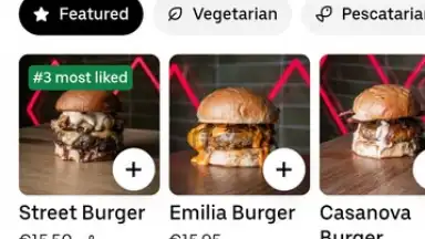 Screenshot von Uber Eats 3