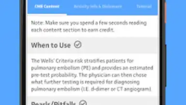 Screenshot von MDCalc Medical Calculator 9