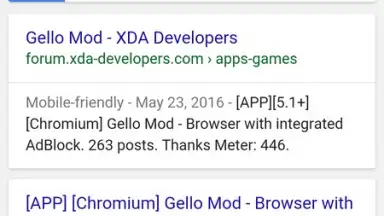 Screenshot von Gello Mod 1
