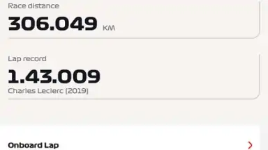Screenshot von Official F1 ® App 16
